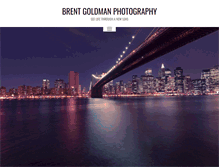 Tablet Screenshot of brentgoldmanphotography.com